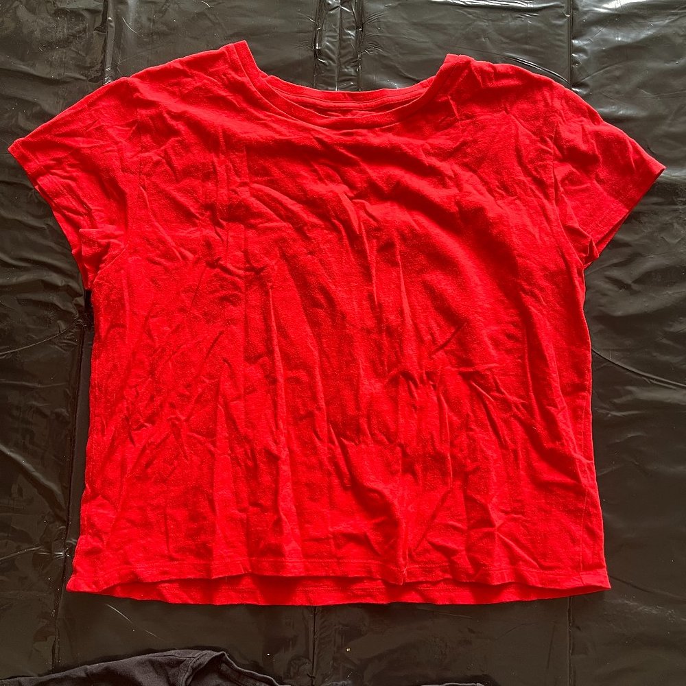 Red Oversized T Shirt